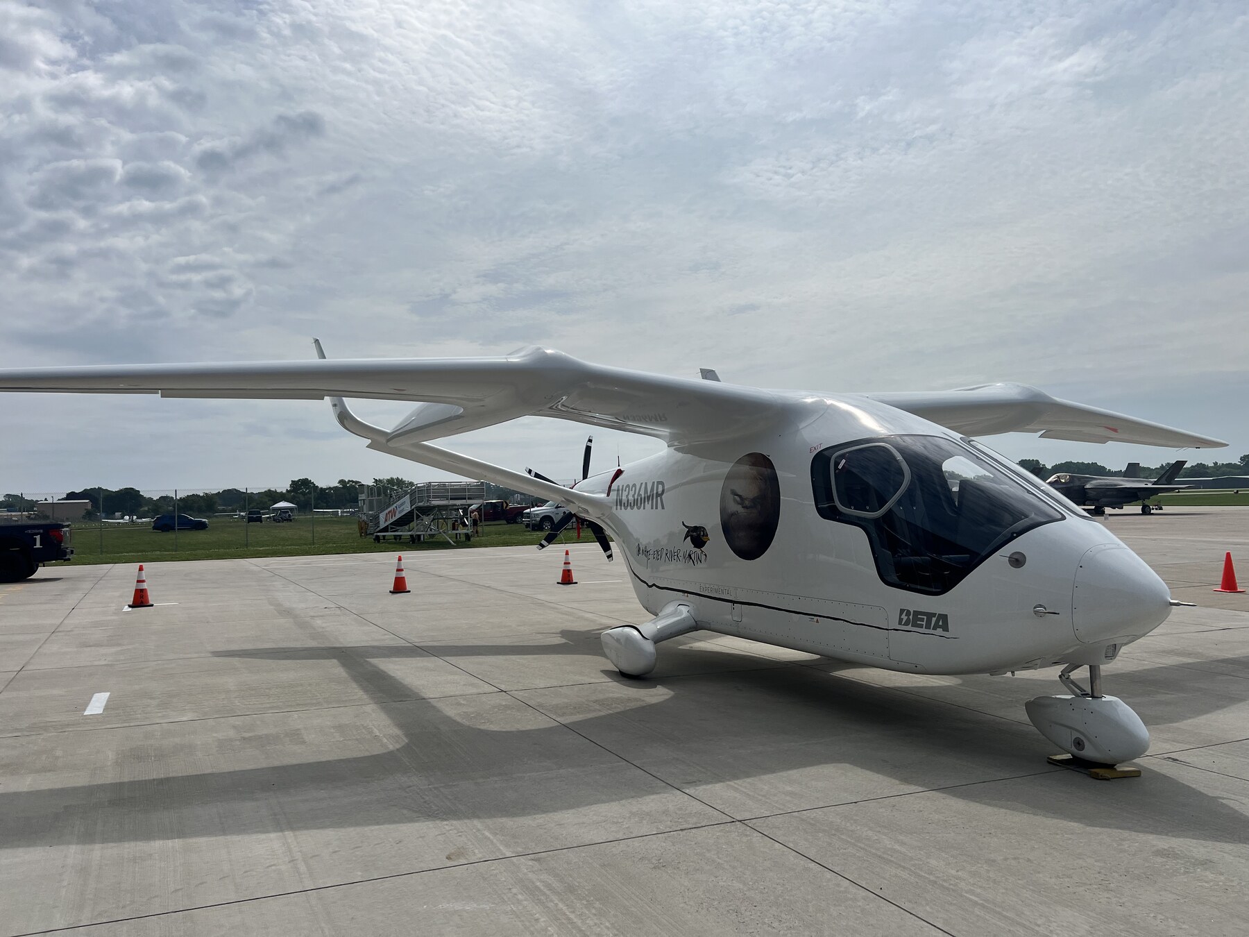 BETA Technologies electric aircraft on the ramp