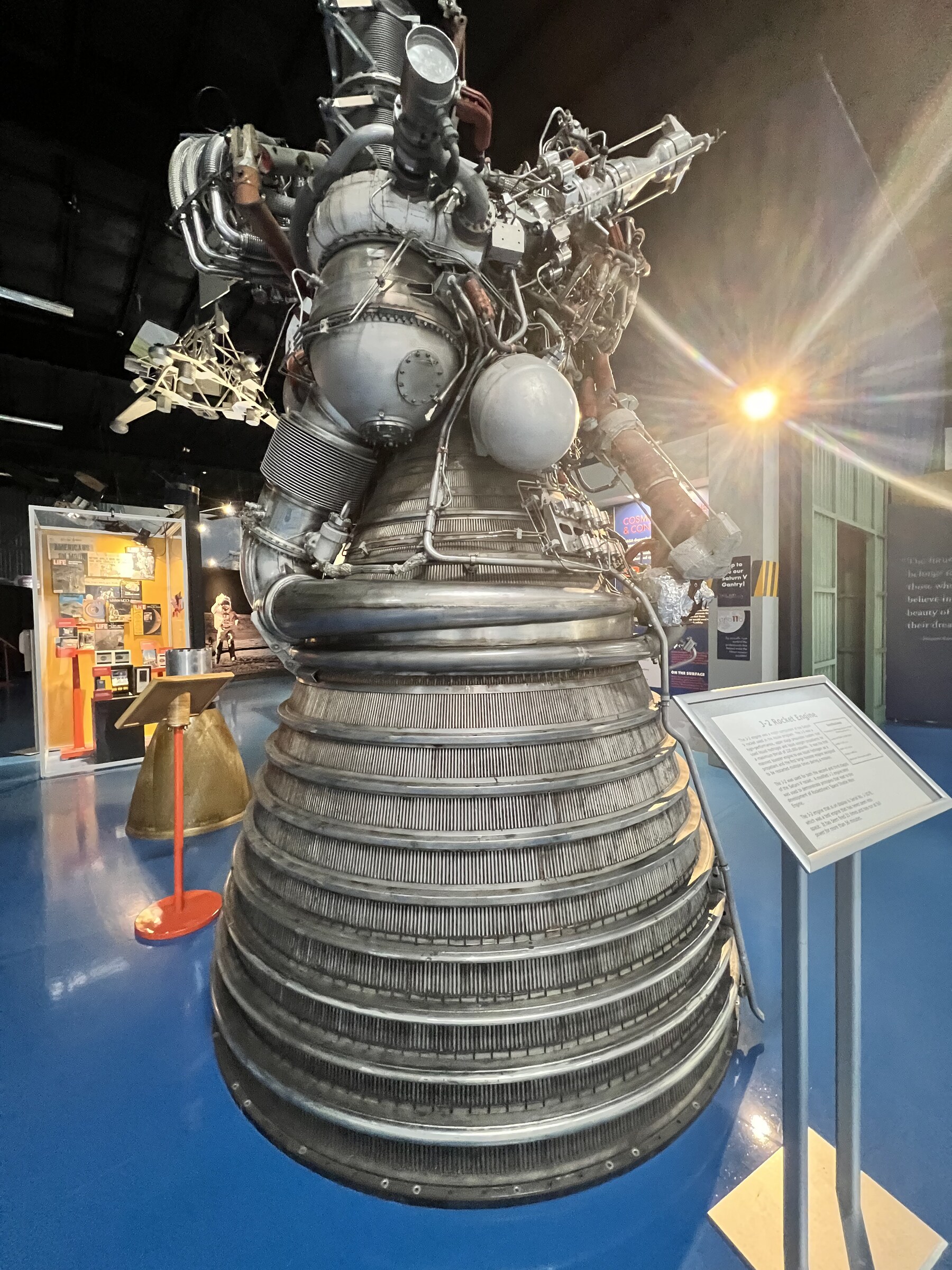F-1 rocket engine display
