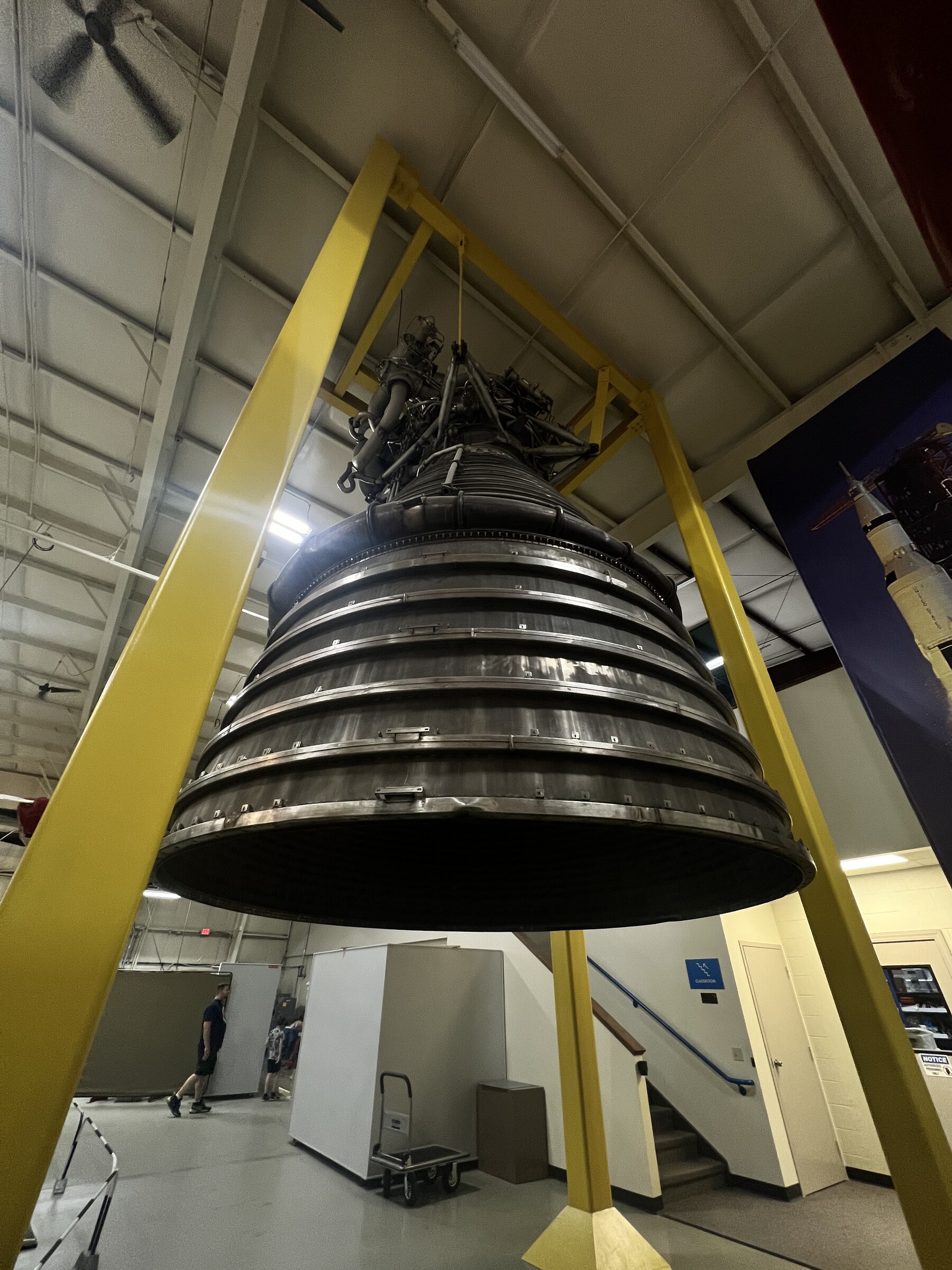F-1 rocket engine nozzle, from below