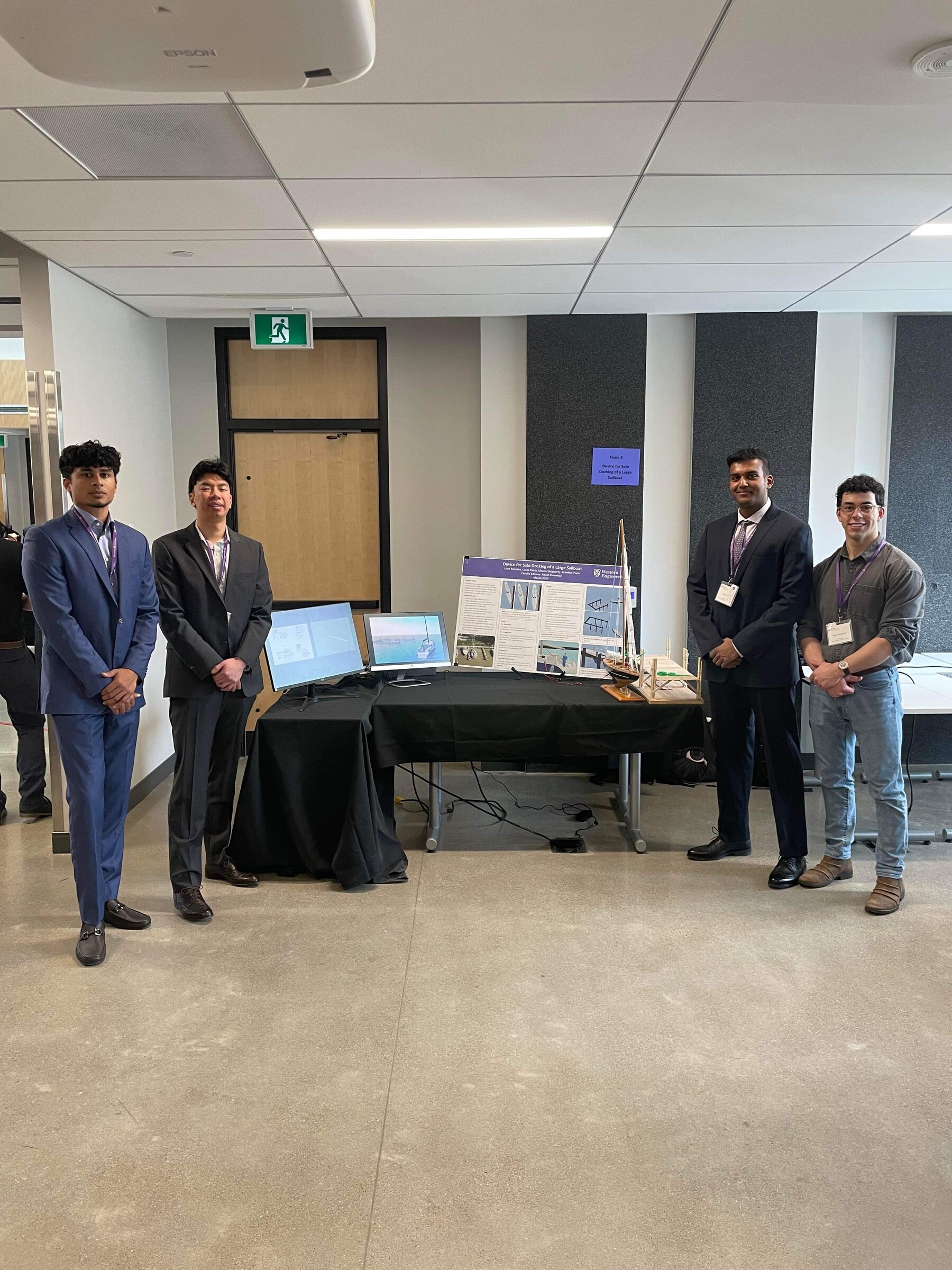 Western capstone design display, exhibition hall