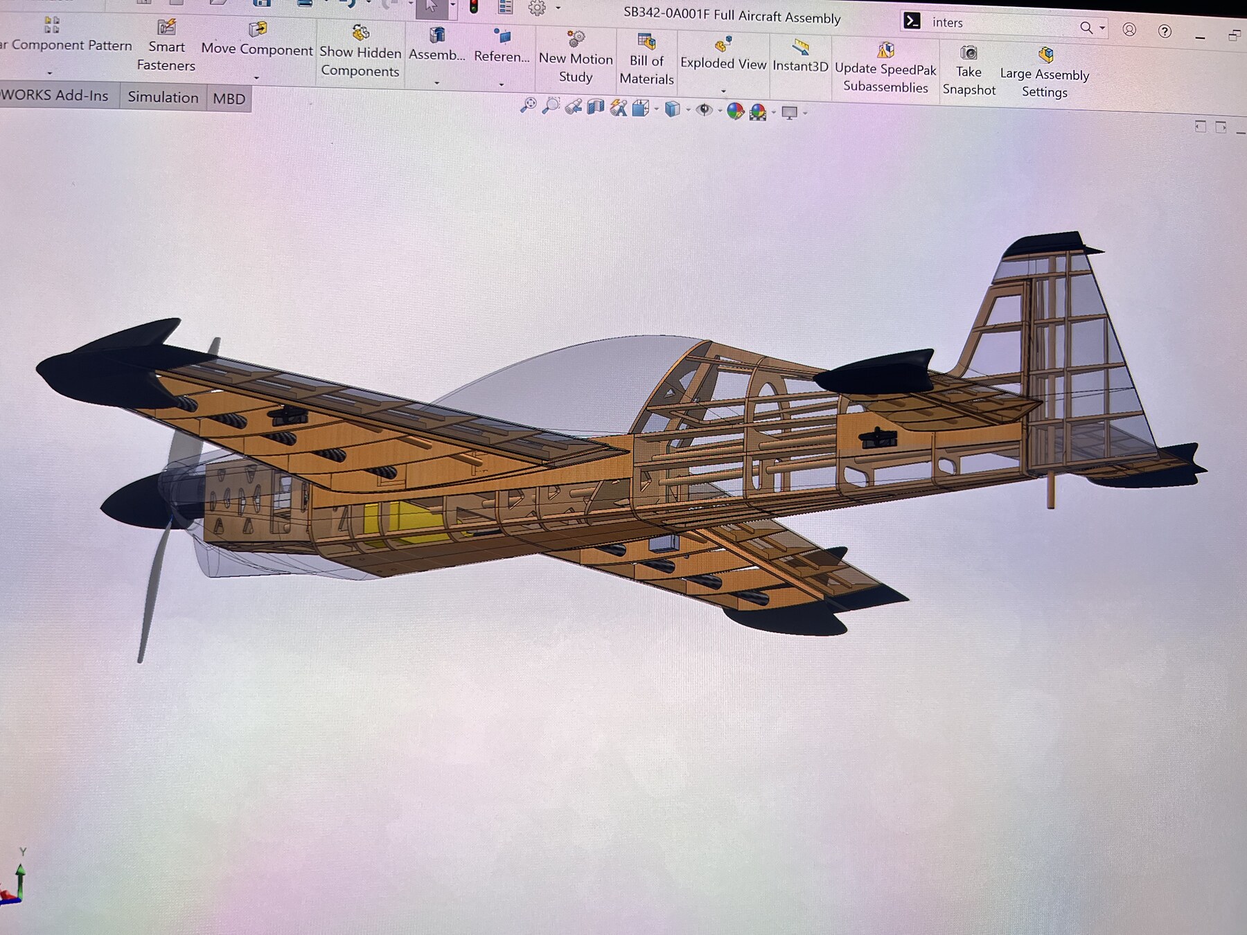 SBach 342 side profile, servo tray visible