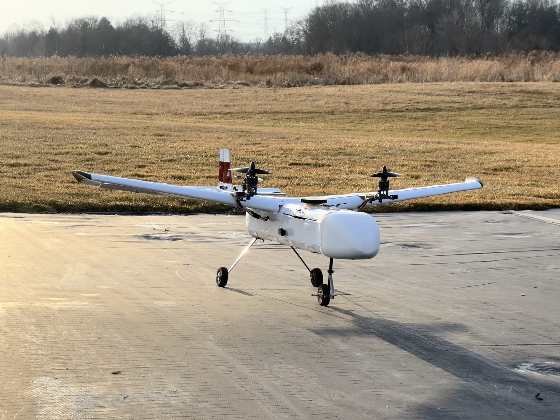 Stratus on taxiway at golden hour