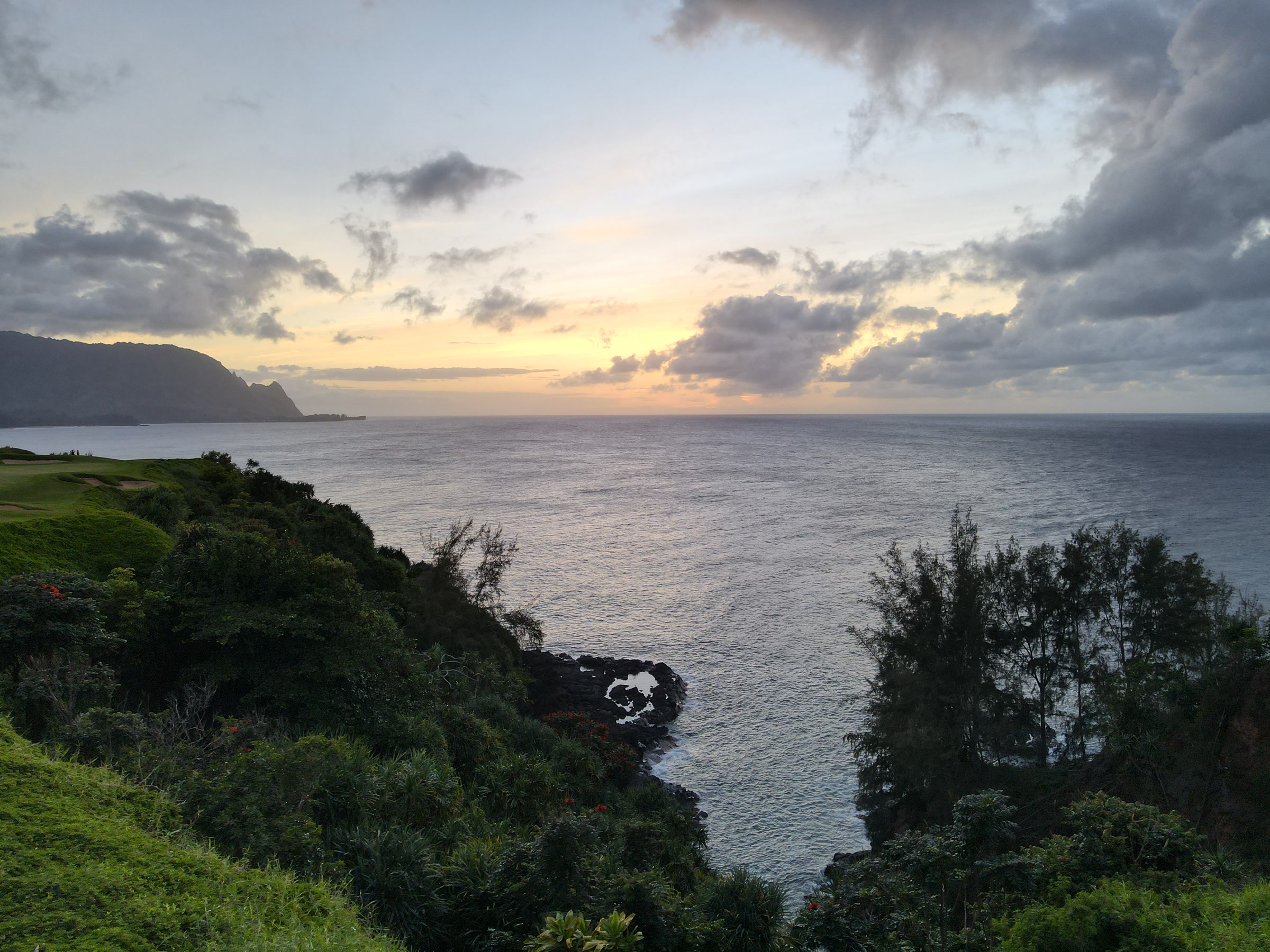 Kauai sunset coastline